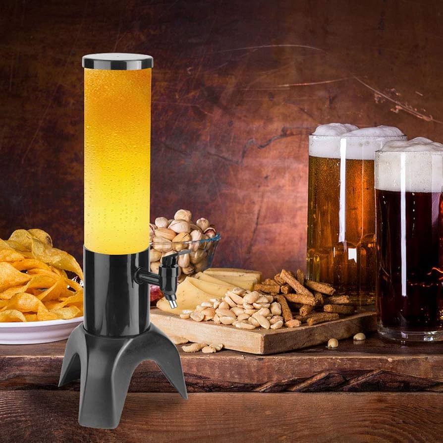 TOČILICA ZA PIVO 3L 🍺❄️ Sa LED svetlom i bluetooth zvucnikom