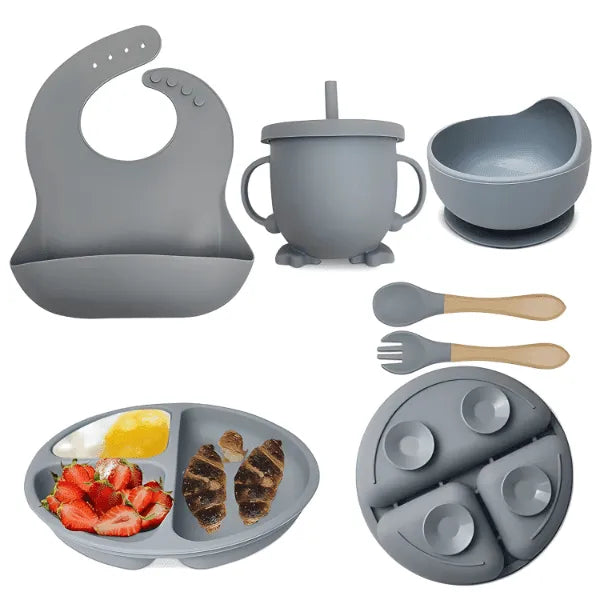 Silikonski set 6 u 1 za hranjenje beba