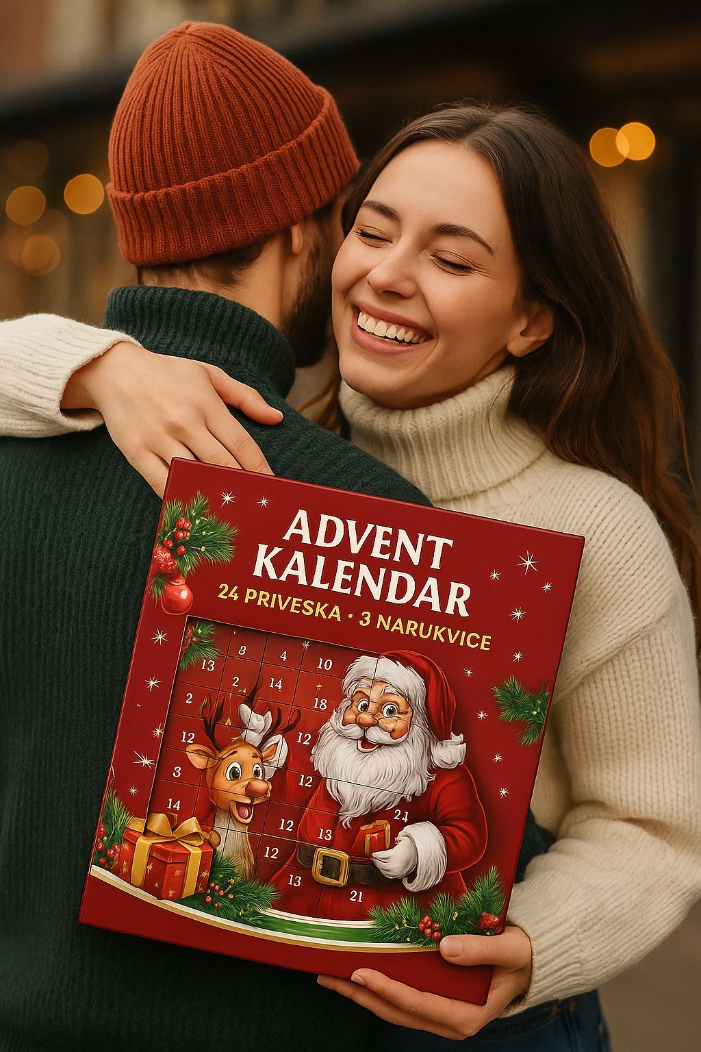 Advent Kalendar Set (24 priveska + 3 narukvice)
