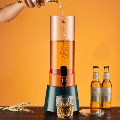 TOČILICA ZA PIVO 3L 🍺❄️ Sa LED svetlom i bluetooth zvucnikom