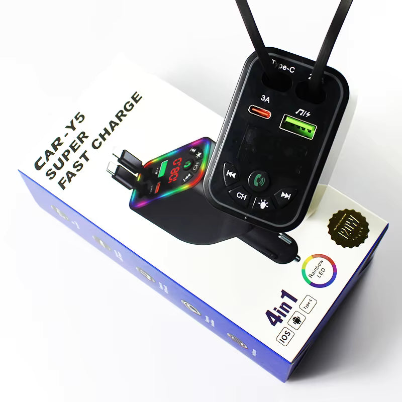 4-u-1 Auto Punjač Bluetooth FM